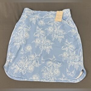Peter Millar Womens Golf Skort Floral Print XS Blue Polyester Spandex